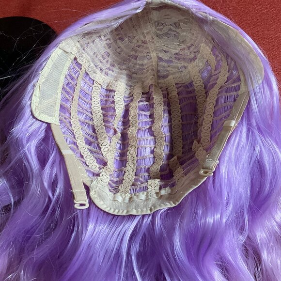 14" Purple/Pink Ombre Cosplay Wig - Picture 3 of 3
